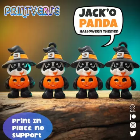 Flexy Print In Place Pumpkin Panda