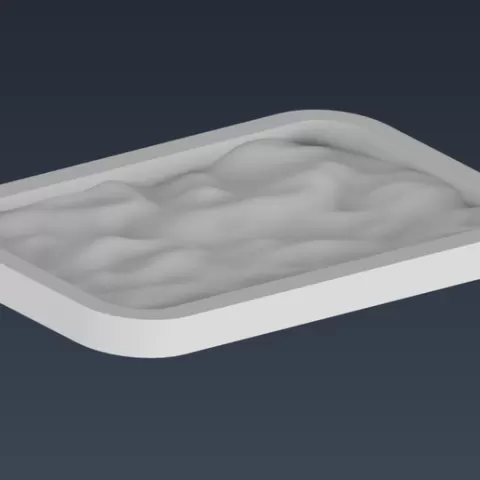 Wavy surface decoration