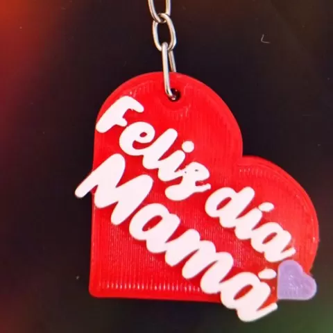 LLAVERO FELIZ DÍA MAMÁ / HAPPY MOTHER'S DAY KEYCHAIN