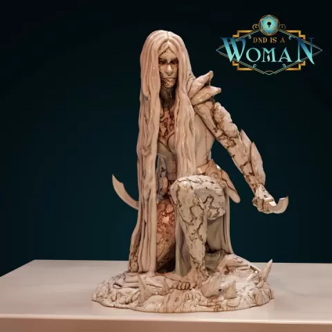 Earth Genasi Rogue - Fiamma - 28/32mm and 75mm by DnD is a Woman