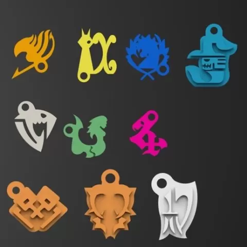 Fairy Tail key chains