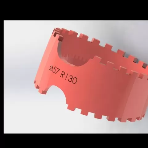 Device for welding and assembling pipes ⌀57 R130