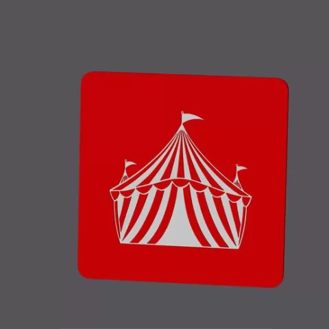 Circus - Square Coaster