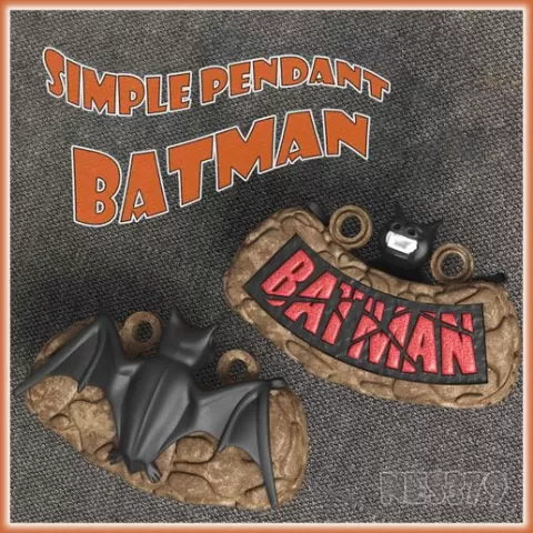 Simple batman pendant