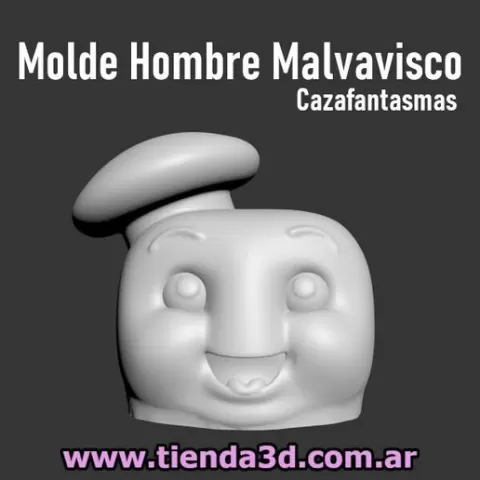 Mold Container with lid Marshmallow Man
