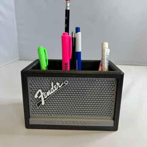 Pencil holder, box - Fender combo
