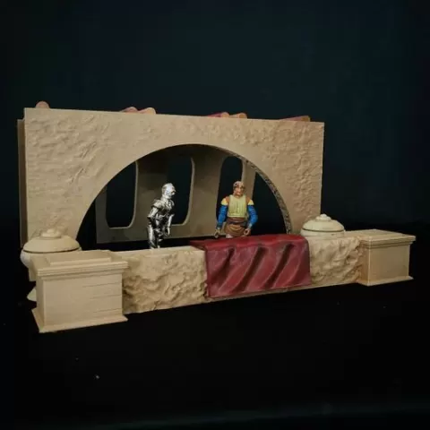 Jabba's private box in the Mos Espa Grand Arena Diorama for 3.75 IN (1:18) FIGURE