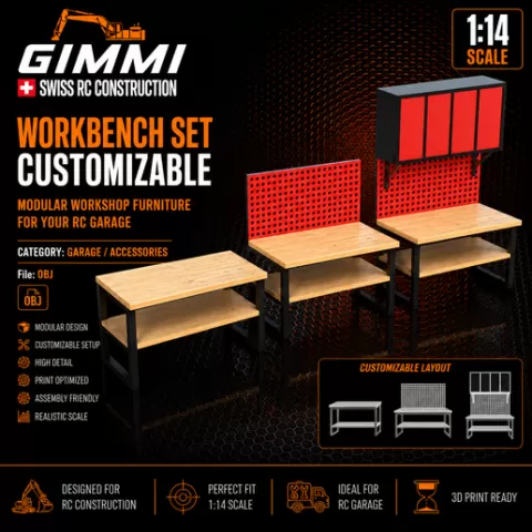 1/14 - Workbench Set customizable