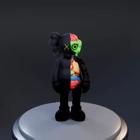 Kaws half skele