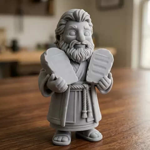 Moses Holding Stone Tablets