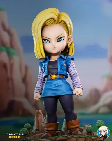 Android 18 DBZ Chibi - Premium Collectible