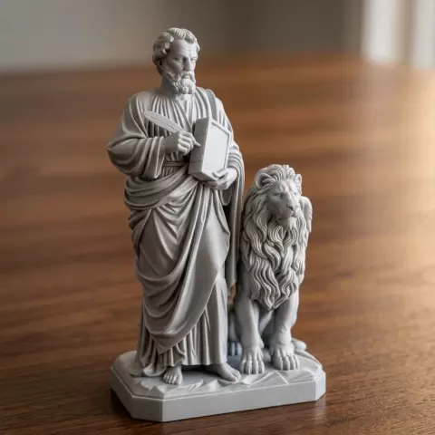 Saint Mark with Lion Symbol