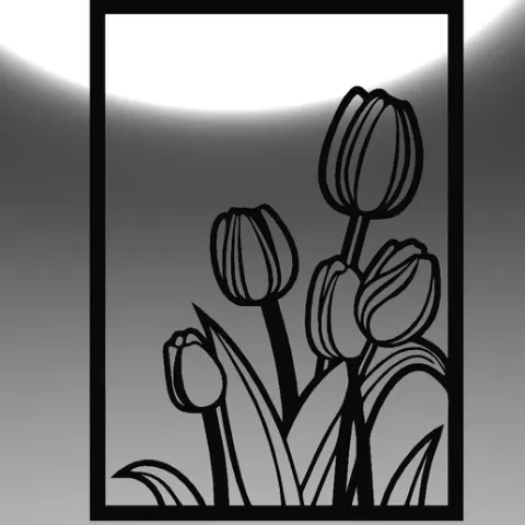 Tulip Blossoms - Elegant Wall Art