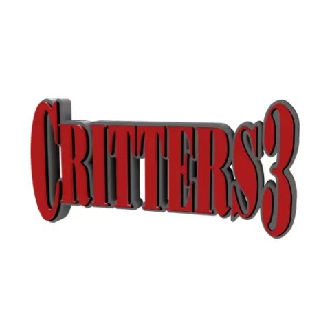 3D MULTICOLOR LOGO/SIGN - Critters 3