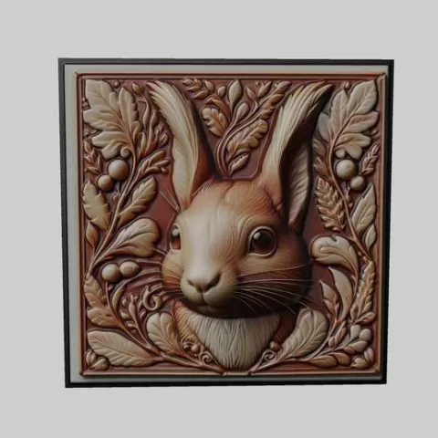 Squirrel Animal for CNC Router Laser & 3D Printer
