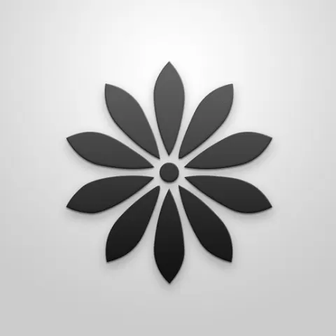 Stylized Flower Decorative Wall Art