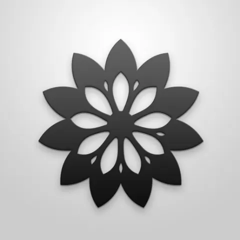 Flower Decorative Wall Art - 3D Printable Model