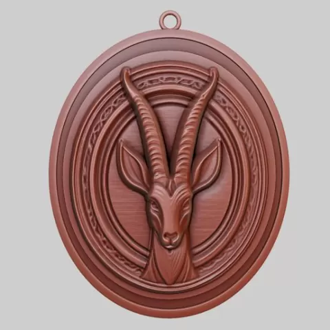 Gazelle Animal Pendant Gazelle Animal Necklace for CNC Router Laser & 3D Printer