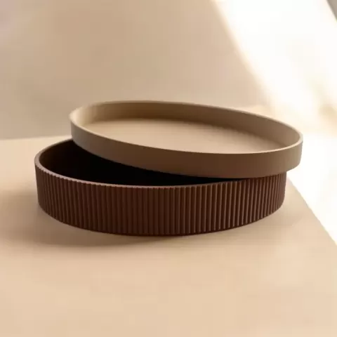 Japandi Ribbed Storage Box