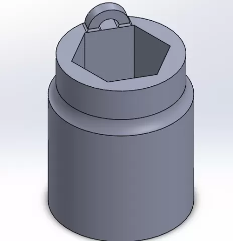 Key Ring Hexagonal Die 10 mm