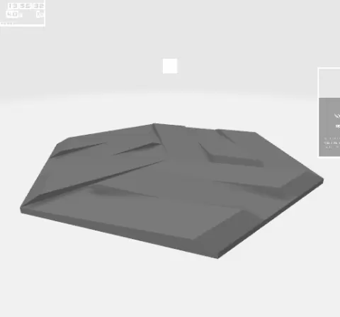3D WALL HEXAGON