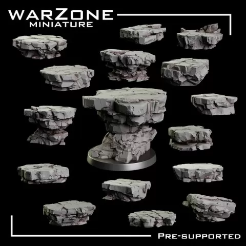Rock / Rocks basing bits Vol. 05 by WarZone Miniature