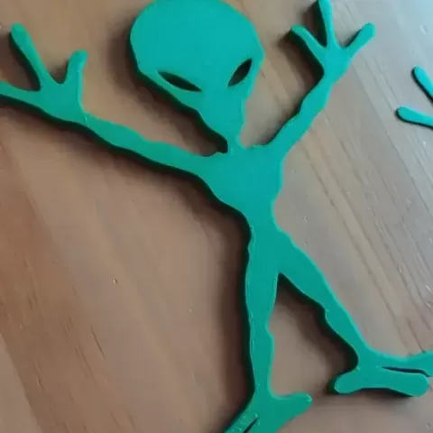 Alien Wall Decor (remix) 5 mm thick
