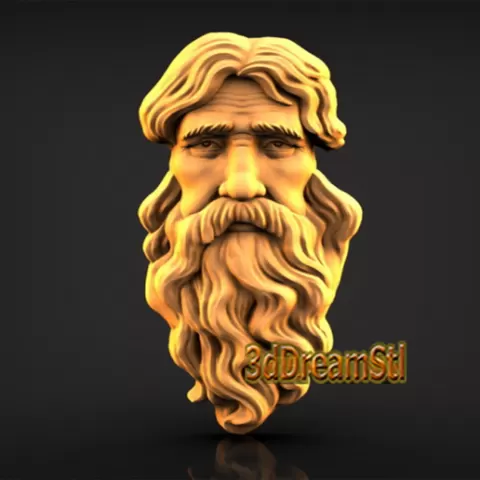 Old face STL model, CNC router engraver, artcam, aspire, cnc files, wood, art, wall decor, CNC