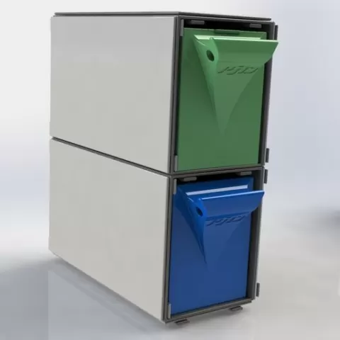 Modular drawer organizer with narrow drawer