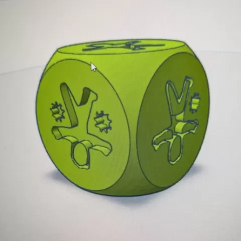 Dado Fallout juego de mesa