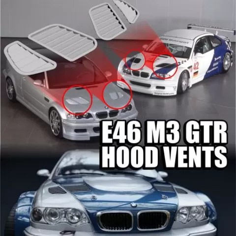 BMW E46 M3 Hood Vents