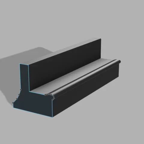 Barrier Bench w/ Pool Coping Fingerboard Obstacle