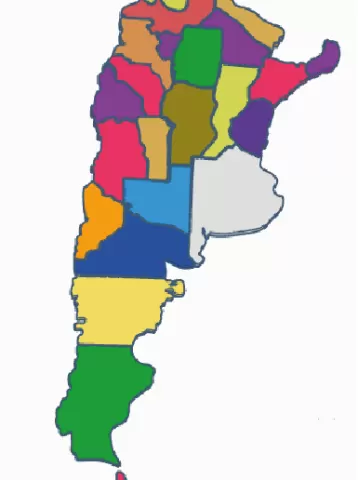 Puzzle map argentina