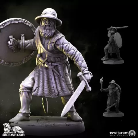 Militia Footmen x 3