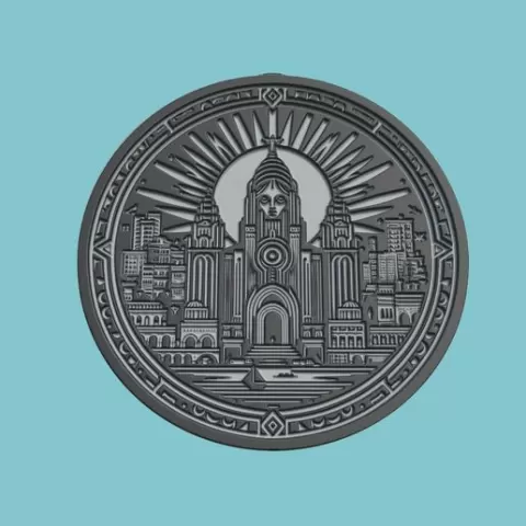 City of God Movie Medallion City of God 3d Model Stl Obj