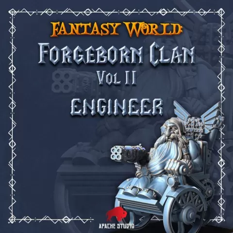 Forgeborn Clan II: Engineer (dwarf unit) by Apache-Studio