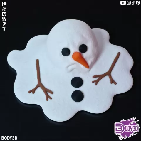 Melted Snowman ( No Support ) by BODY3D