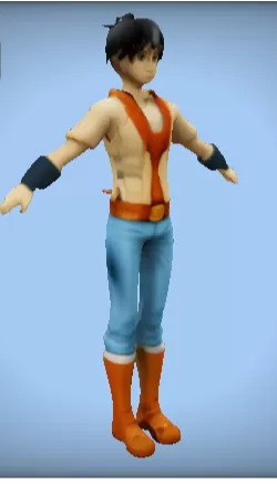 The young man from the anime