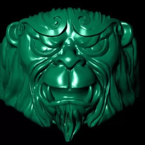 3D Monkey Ring Printable Model 3D print model