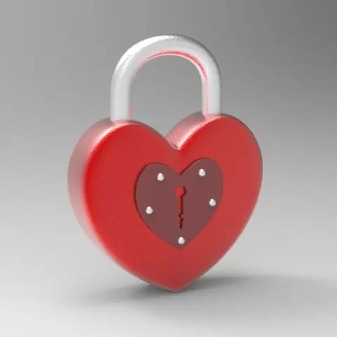 Heart Shape Padlock
