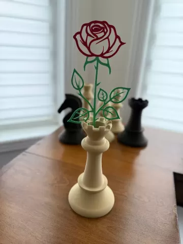 Chess Queen Vase