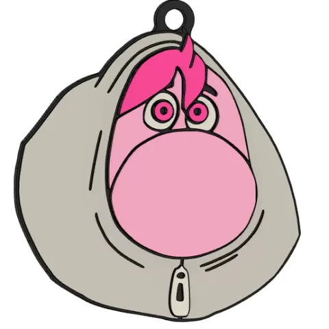 Verguenza inside out keychain