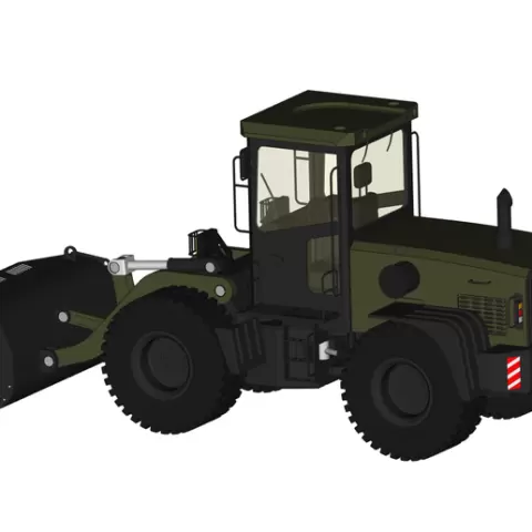Wheel Loader STL +CAD