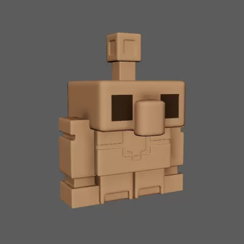 Minecraft CopperGolem Minifigure