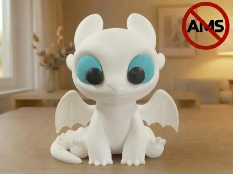 Light Fury – Figurine (AMS + No AMS Versions)