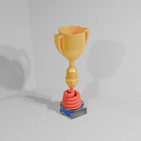 Customizable 3D printer trophy