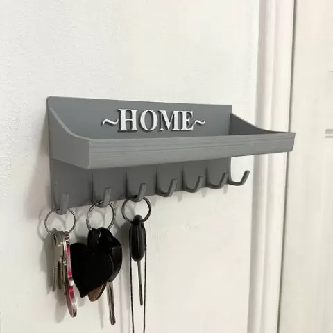 Key hanger with shelf