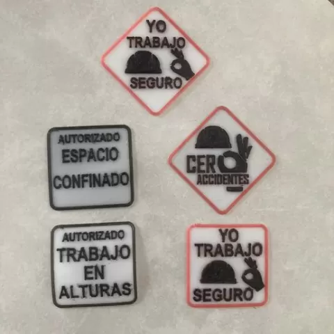 safe work helmet sticker