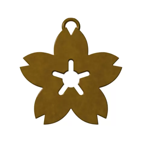 Pendant 35 - Flower 07 - Cecile
