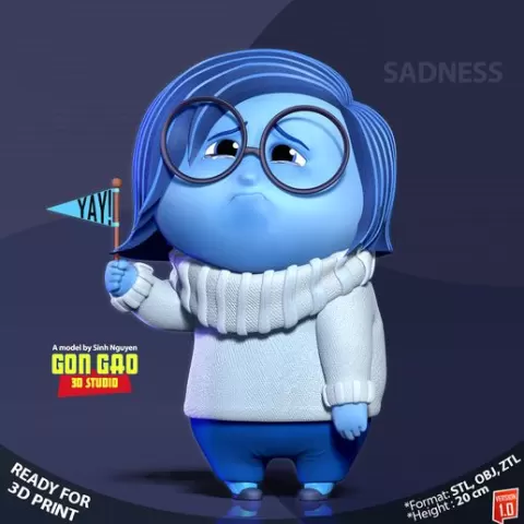 Sadness - Inside Out 2 Fanart